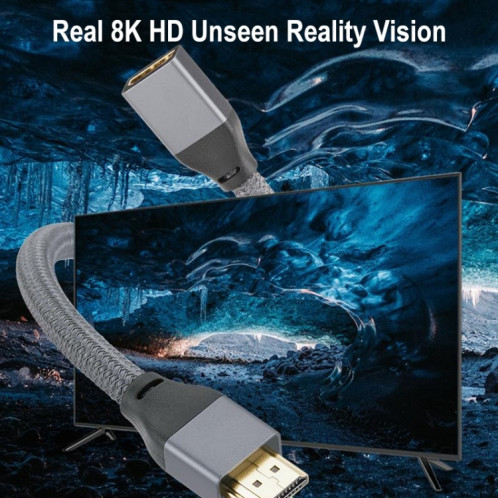 HDMI 8K 60HZ Mâle à Female Câble Support 3D Vidéo, Longueur du câble: 2M SH18091885-05