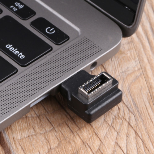 Type-E femelle 90 degrés coude sur l'adaptateur hôte de l'ordinateur USB-C / Type-C SH18251584-07