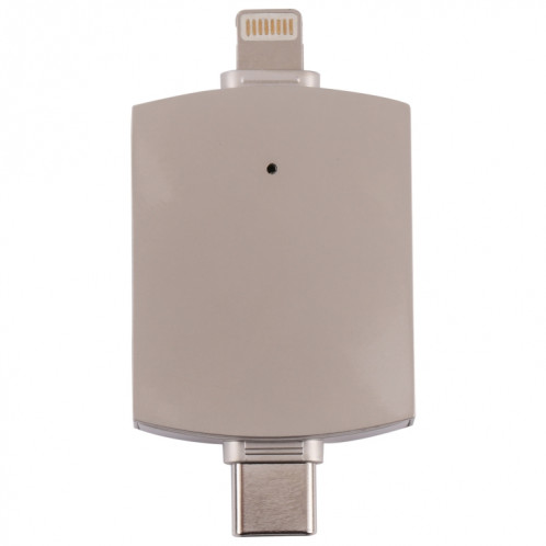 4 sur 1 8 broches + USB-C / Type-C Mâle à USB 3.0 + USB Female Lecteur de carte OTG OTG SH19051621-07