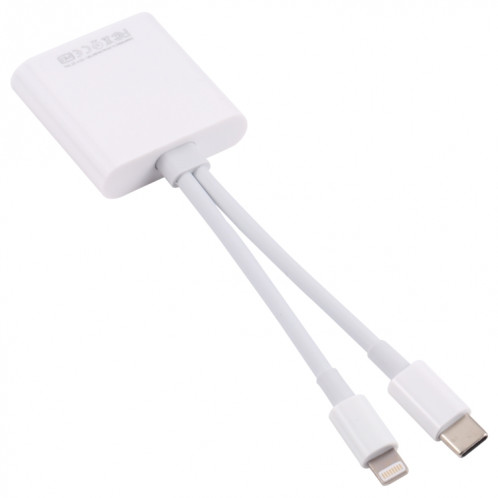 NK-101Y ST Pro 8 broches + USB-C / Type-C à l'adaptateur de caméra de carte SD / TF SH19061732-07