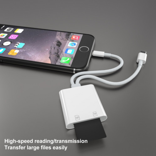 NK-101Y ST Pro 8 broches + USB-C / Type-C à l'adaptateur de caméra de carte SD / TF SH19061732-07