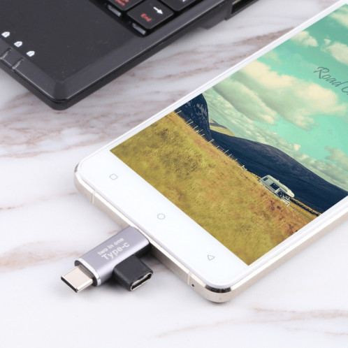USB-C / C type femelle USB-C / type C Homme + Micro USB mâle Convertisseur SH1986134-07