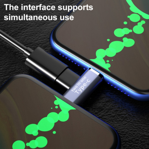 USB-C / C type femelle USB-C / type C Homme + Micro USB mâle Convertisseur SH1986134-07