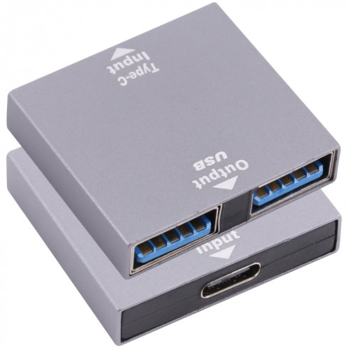 Convertisseur USB-C / Type-C femelle sur USB femelle 1 à 2 SH19871887-07