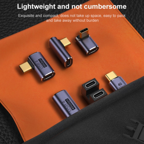 Adaptateur de coude masculin USB-C / Type-C de 40 Gops. SH20731952-07