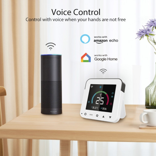 Neo NAS-RT01W WiFi Smart Color Screen infrarouge Air Climostat Thermostat (noir) SN087B34-014