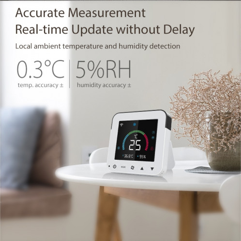 Neo NAS-RT01W WiFi Smart Color Screen infrarouge Air Climostat Thermostat (noir) SN087B34-014