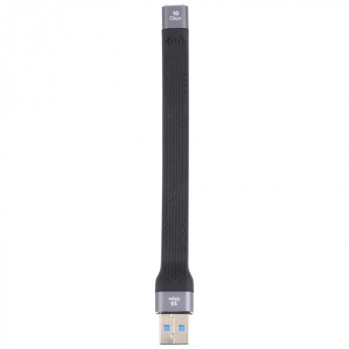 10 Gops USB Male à Type-C Femelle Soft Flat Sync Data Câble de chargement rapide SH2102134-05