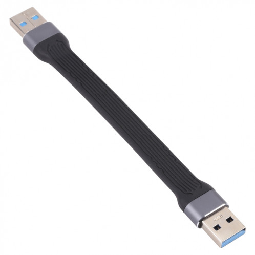 10 Gops USB mâle à USB mâle Soft Flat Sync Data Câble de chargement rapide SH21031340-05