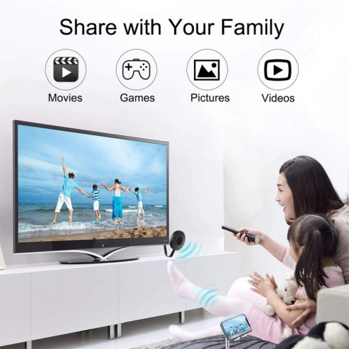 Mirascreen G2-4 Wireless WiFi Display hdmi dongle récepteur AirPlay Miracast DLNA 1080p HD TV Stick SH2115193-06