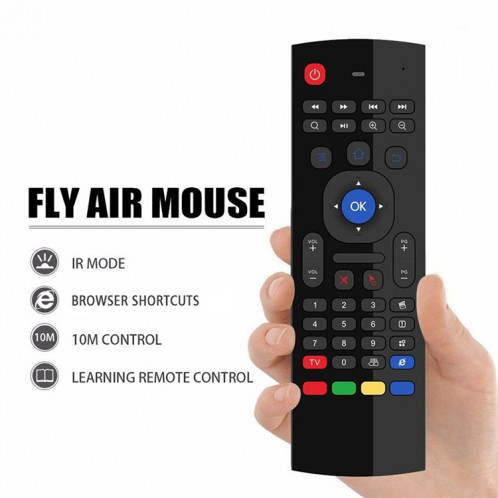 MX3 Voice Version 2.4 GHz Air Air Mouse Wireless Keyboard Remote Contrôle avec gyroscope SH21181902-07
