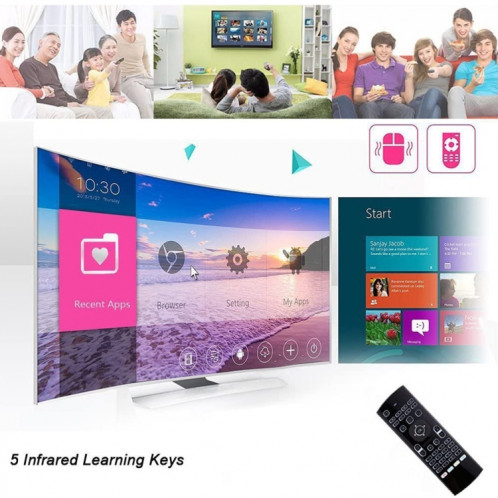Voix MX3-L avec télécommande de clavier sans fil de souris à air moule à 2,4 GHz 2,4 GHz SH2122498-07