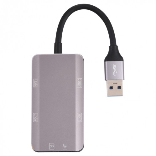 NK-3049HD 6 en 1 Mâle USB à la fente de carte MS / TF + USB 3.0 + 3 USB 2.0 Adaptateur femelle SH2124704-07