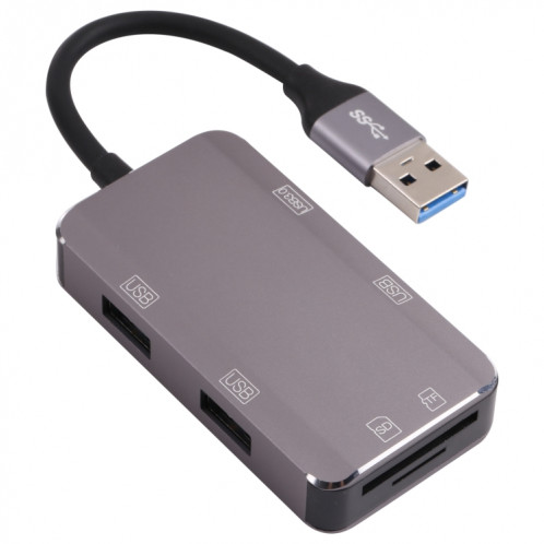 NK-3049HD 6 en 1 Mâle USB à la fente de carte MS / TF + USB 3.0 + 3 USB 2.0 Adaptateur femelle SH2124704-07