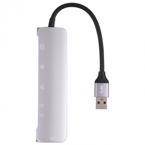 NK-3043HD 6 en 1 Mâle USB à la fente de carte TF / SD + USB 3.0 + 3 USB 2.0 Adaptateur femelle SH212546-07