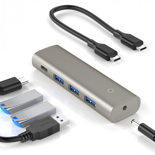 Adaptateur HUB Rocketek HC466 USB3.2 Gen2 Type-C 4 en 1 SR2189915-06