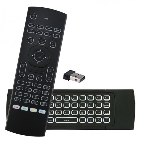MX3-L White Backlit Version 2.4 GHz Fly Air Mouse Wireless Keyboard Contrôle SH22191434-07