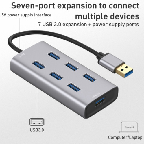 7 ports USB 3.0 vers USB 3.0 HUB, longueur du câble : 80 cm SH22741398-09