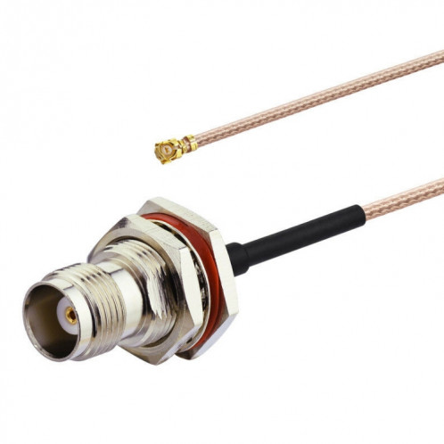 Câble connecteur IPX vers TNC femelle RG178, longueur : 15 cm SH2282178-04