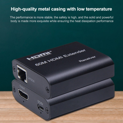 BOWU BW-HE60U Prolongateur réseau HDMI vers RJ45 60 m SH23691397-07