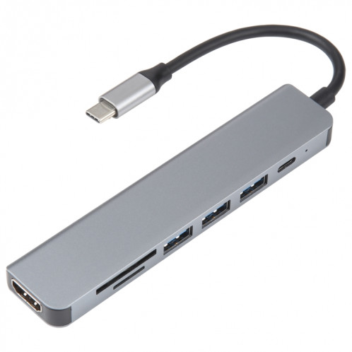 Adaptateur HUB de station d'accueil 7 en 1 USB-C / Type-C vers USB SH2389369-07
