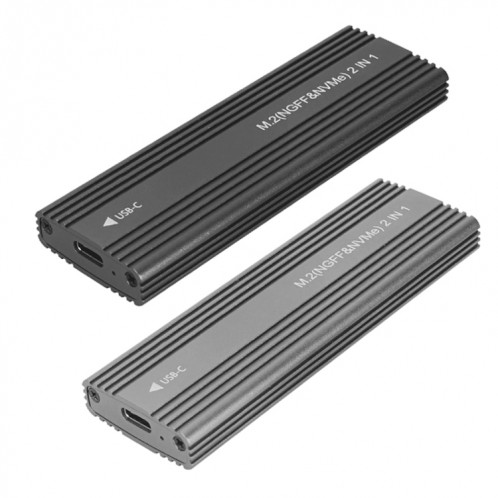 Boîtier de disque SSD M2300 à double protocole M.2 NVME/SATA (noir) SH397B1797-07