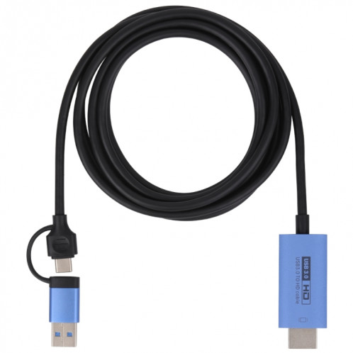 Câble adaptateur V05E USB 3.0 + USB-C / Type-C vers HDMI SH24091048-07