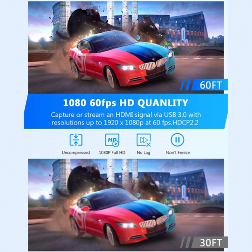 Carte de capture vidéo HD Z26A HDMI/F femelle vers USB 3.0/M mâle SH24141389-07