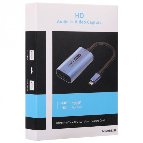 Carte de capture vidéo HD Z29E HDMI/F femelle vers USB-C / Type-C/M mâle SH24181342-07