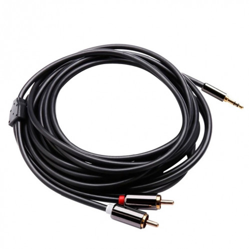 Câble audio 3,5 mm plaqué or 3,5 mm vers 2 câbles RCA mâles stéréo S32476421-08