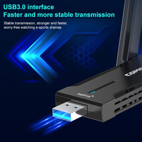 Carte réseau sans fil USB COMFAST 972 AX 5400Mbps WiFi 6 Free Drive SC2495676-011