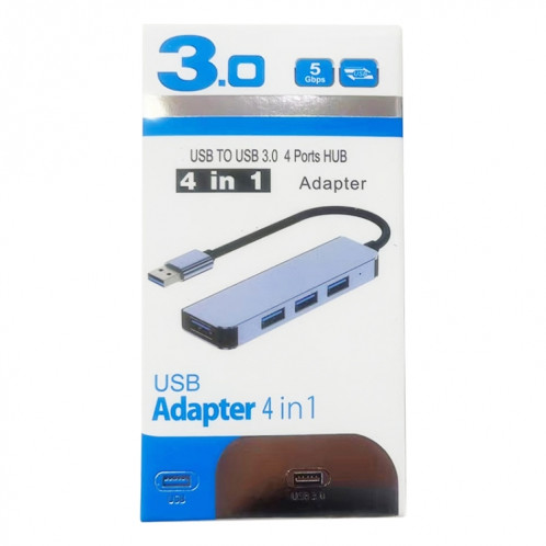 Adaptateur HUB 4 en 1 USB vers USB3.0x4, longueur du câble : 1,2 m SH2504326-08
