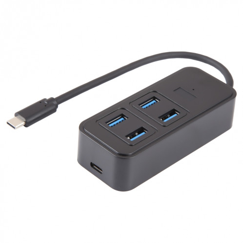 BYL-1901T Adaptateur HUB 5 en 1 USB-C / Type-C vers USB3.0x4 + USB-C / Type-C SH25061600-05