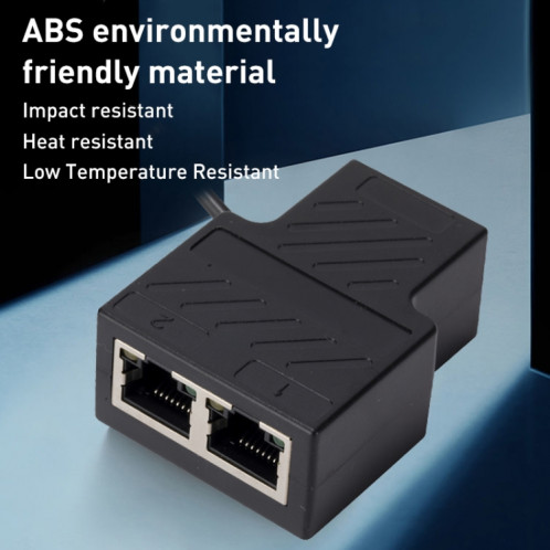OZHW1 RJ45 1 à 2 adaptateur répartiteur réseau 100M LAN Ethernet connecteur femelle SH25321576-06