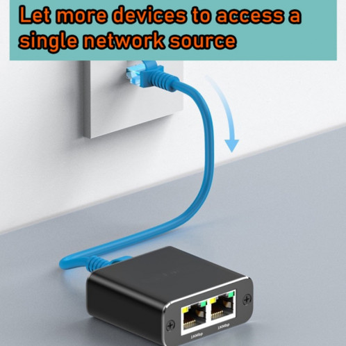 OZHW3 RJ45 1 à 2 adaptateur répartiteur réseau 1000M LAN Ethernet connecteur femelle SH25331520-08