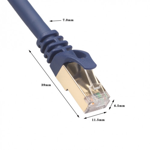 Câble LAN de réseau Ethernet de routeur de commutateur d'ordinateur de 10m CAT8, câble de raccordement RJ45 SH25491054-07