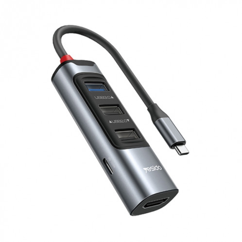 Adaptateur HUB de station d'accueil multifonction Yesido HB22 5 en 1 USB-C / Type-C SY25871087-011