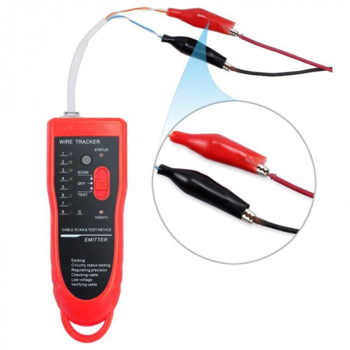 RJ11 / RJ45 Téléphone Fil Tracker Ethernet LAN Réseau Testeur de Câble Détecteur Ligne Finder SR25921246-08
