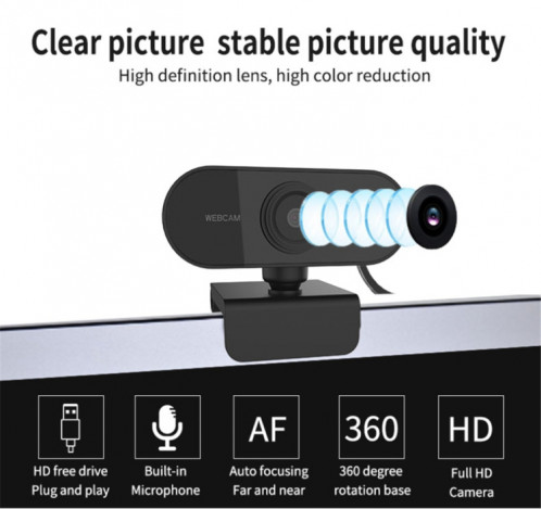Caméra Web USB HD-U01 1080P avec microphone SH25981026-08