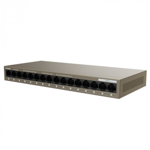 Tenda TEG1016M commutateur Ethernet Gigabit à 16 ports en métal de bureau établit rapidement un réseau haut débit ST25991552-010