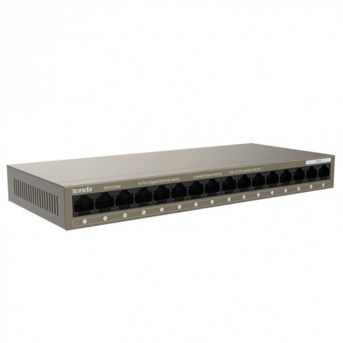 Tenda TEG1016M commutateur Ethernet Gigabit à 16 ports en métal de bureau établit rapidement un réseau haut débit ST25991552-010