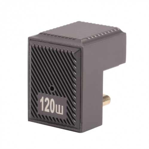 Adaptateur de charge coudé en forme de U USB-C / Type-C mâle vers USB femelle 10 Gbit/s (Gun Metal) SH01GM962-07