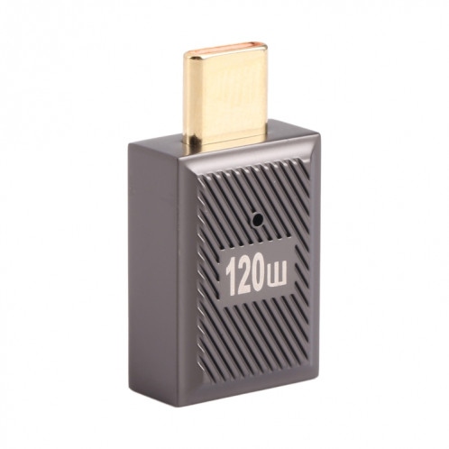 Adaptateur de charge droit USB-C/Type-C mâle vers USB femelle 10 Gbit/s (Gun Metal) SH02GM156-07