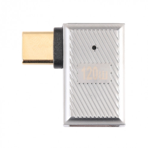 Adaptateur de charge USB-C / Type-C mâle vers USB femelle 10 Gbps à courbure latérale à 90 degrés SH26041482-07