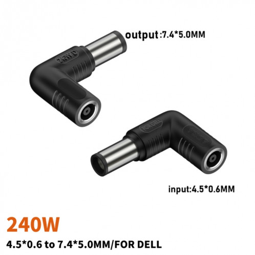 Adaptateur d'alimentation pour connecteur DELL 240W DC 4506 femelle vers DC 7450 mâle SH26101059-04