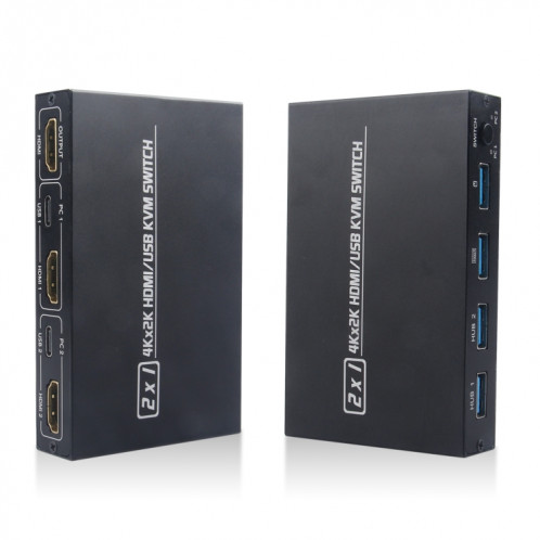 Commutateur AM-KVM201CL 2x1 4Kx2K HDMI / USB / KVM SH26361644-08