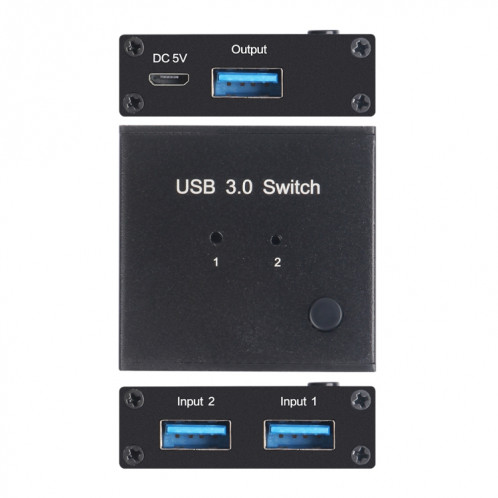 AM-U301 Commutateur USB 3.0 2 entrées 1 sortie SH2639390-08