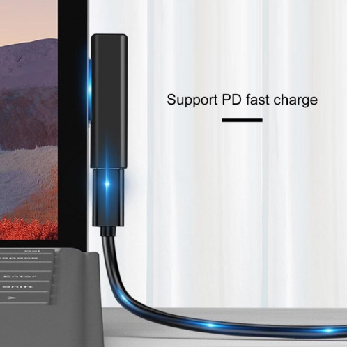 Adaptateur de charge rapide USB-C / Type-C femelle PD pour Microsoft Surface Pro 3/4/5/6 SH26511819-05