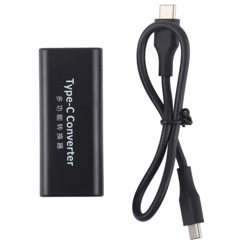 Adaptateur de connecteur d'alimentation femelle DC 5.5 x 2.1mm femelle vers USB-C / Type C avec câble USB-C / Type C de 30cm SH27901917-05