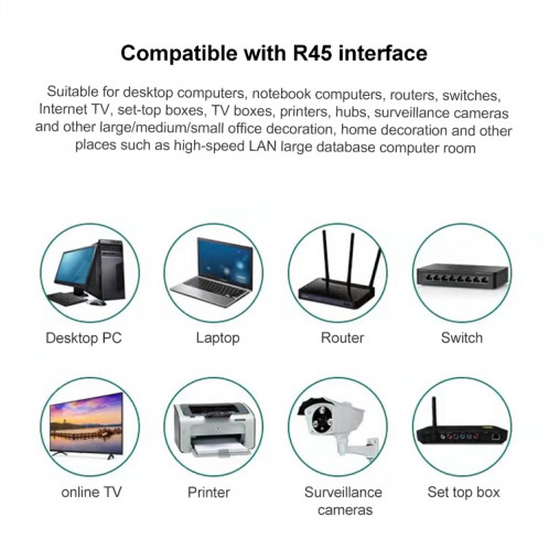100 pièces Cat6e non blindé traversant la prise modulaire de connecteur RJ45 SH2898208-08